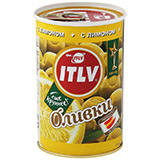 Оливки ИТЛВ 300г/314мл зеленые с лимоном